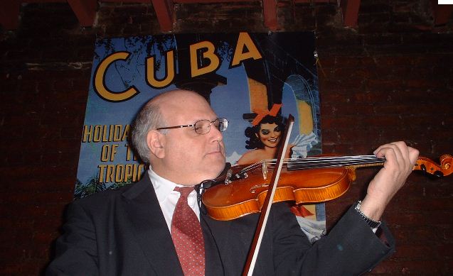 Lewis Kahn playing violin