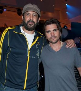 Latin music stars Juan Luis Guerra and Juanes