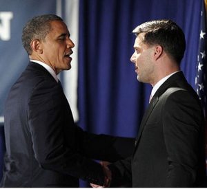 Ricky Martin engages in politics supporting Obama.