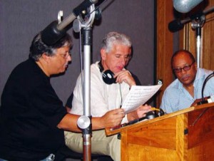 Arturo Sandoval working on "Dear Diz" for Best Jazz Large Ensemble album