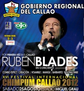 Ruben Blades headlined Festival Chim Pum Callao 2012