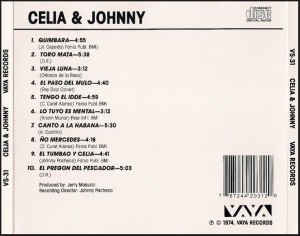A Salsa music classic now honored by being selected to be preserved by the U.S. Library of Congress, "Celia & Johnny" turned 40 years old!