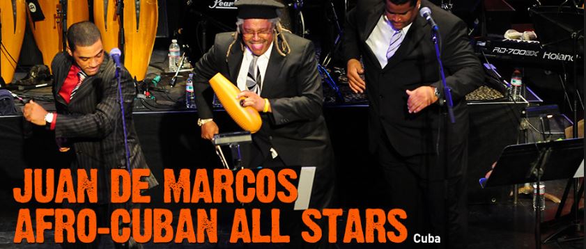 Juan de Marcos Afro-Cuban All Stars in stage.