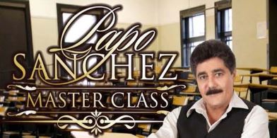 Salsa romantica singer Papo Sanchez in "Master Class" cover art.