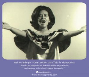 The Colombian singer-songwriter paid tribute to Colombian musical legend Totó La Momposina. 