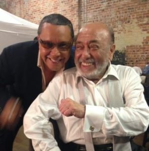 Herman Olivera with Latin music legend Eddie Palmieri