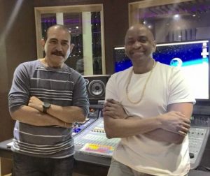 Producer Sergio George with Charlie Aponte
