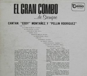 Backcover of LP "El Gran Combo de Siempre"