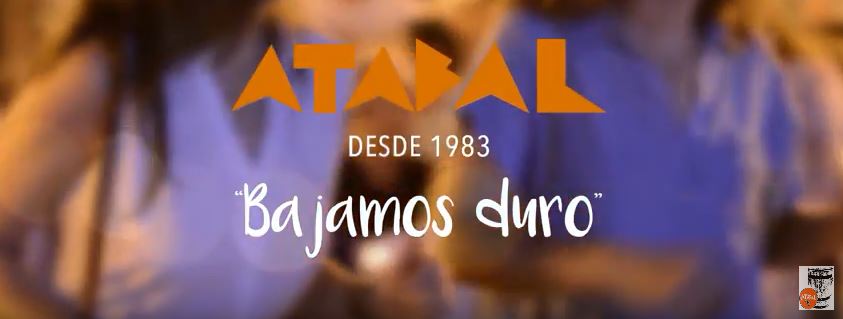 Atabal's "Bajamos Duro" plena single cover