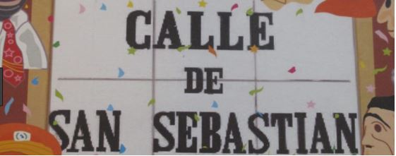 Sanse 2019 sign of Calle San Sebastian