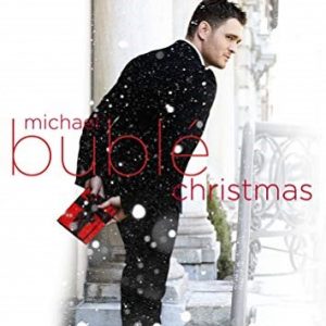 Michael Buble in Christmas album cover