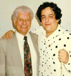Eguie Castrillo with Tito Puente